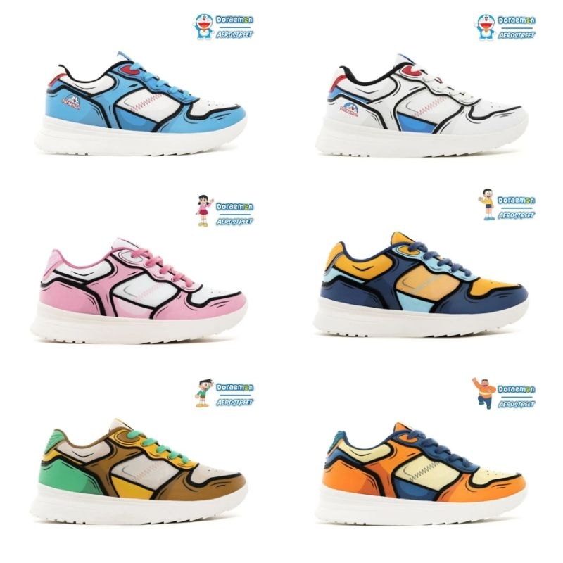 Aerostreet x Doraemon - Sepatu Aerostreet x Doraemon 37-44 - Original Limited Edition New BNIB