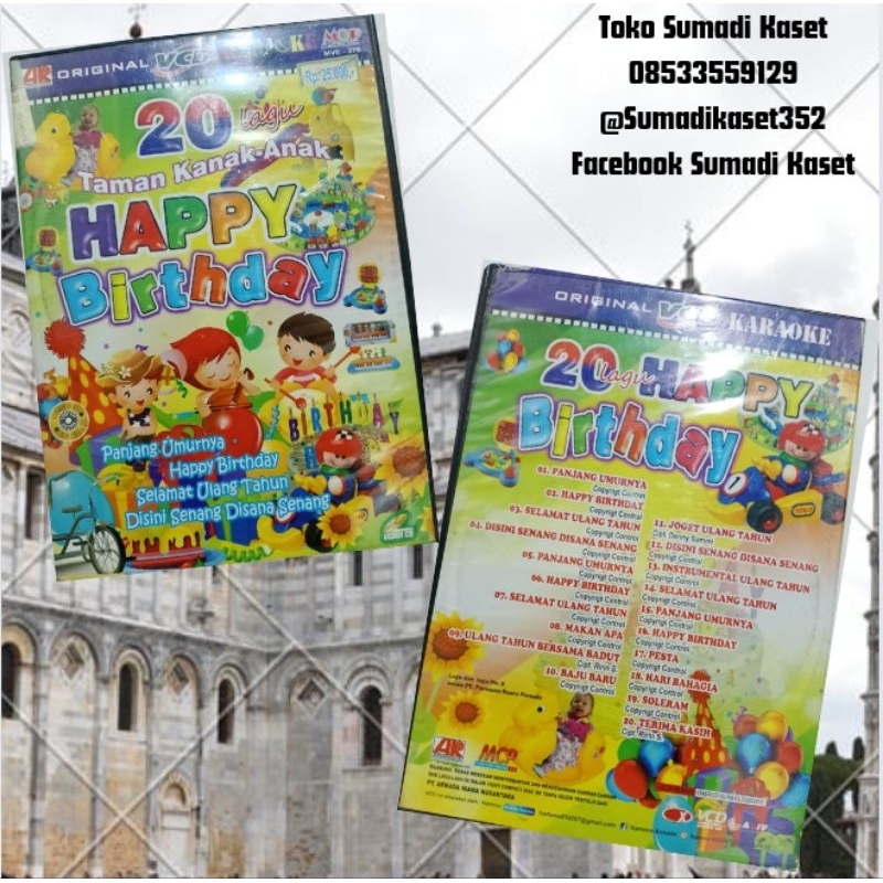 VCD lagu 20 taman kanak-kanak happy birthday