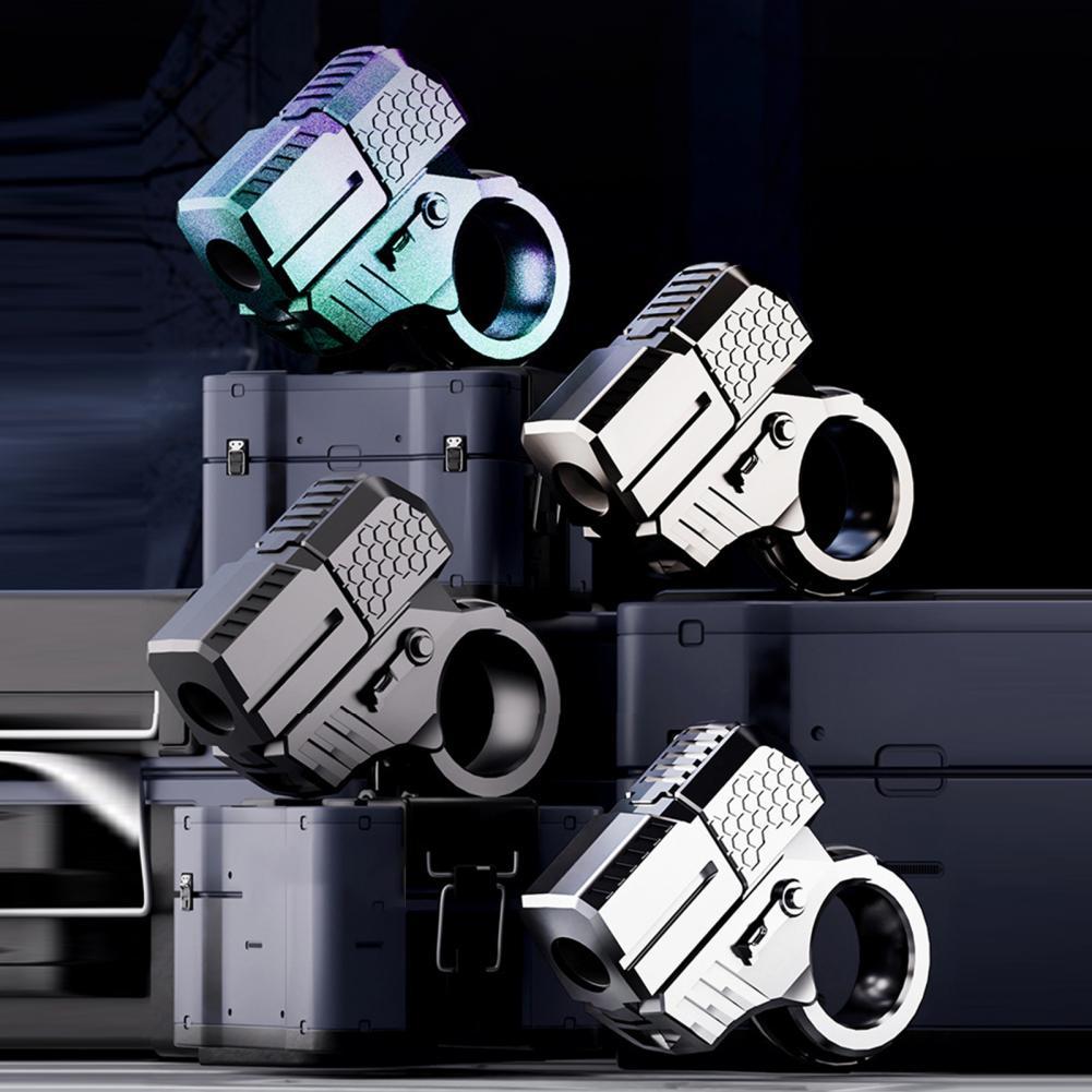 Kids Adult Alloy Gun Fidget Ring Edc Mini Fidget Spinner Metal Hand Spinner Fidget Toys Tool Anxiety