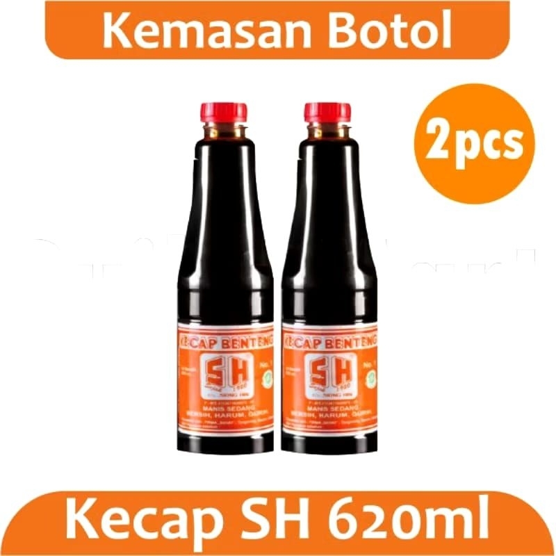 

2 Pcs - SH Benteng Kecap Manis 620ml Kemasan Botol