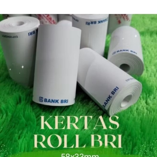 

Baru Spesial kertas kasir thermal EDC logo Bri 58x3 paket 1 roll