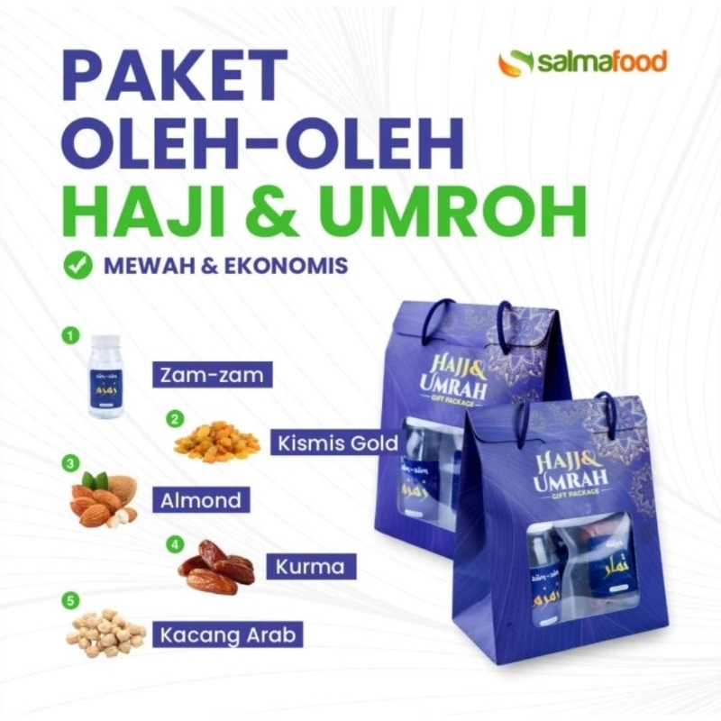 

Paket Oleh Oleh Haji dan Umroh SalmaFood | Hamper Oleh Oleh Haji dan Umroh Kemasan Premium