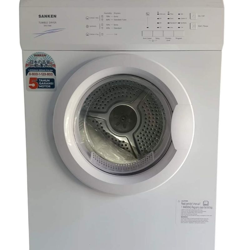 Dryer/pengering pakaian Sanken 9kg konversi gas/listrik