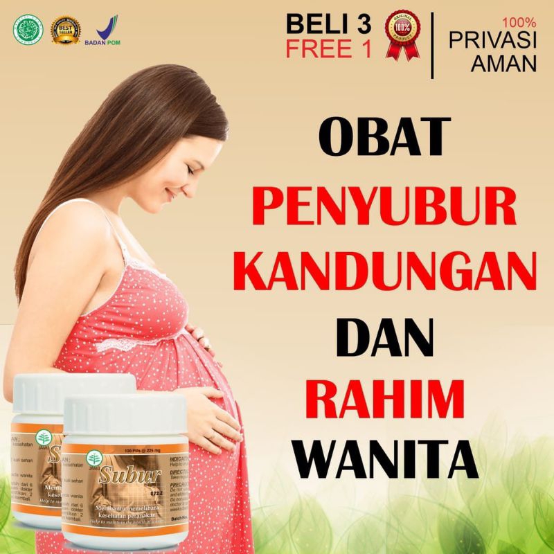 SUBUR ORIGINAL BPOM 100% Obat Penyubur Kandungan Obat Cepat Hamil Promil Ampuh Cepat Hamil Penyubur 