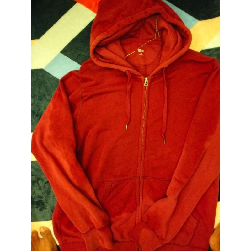 Hoodie Zipper UNIQLO second