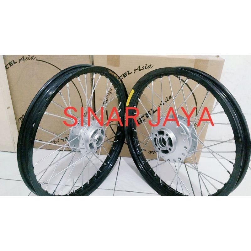 velg jari ring 17 TDR tk exel satria 2t 2tak hiu lumba satria double disc satria malaysia finger whe