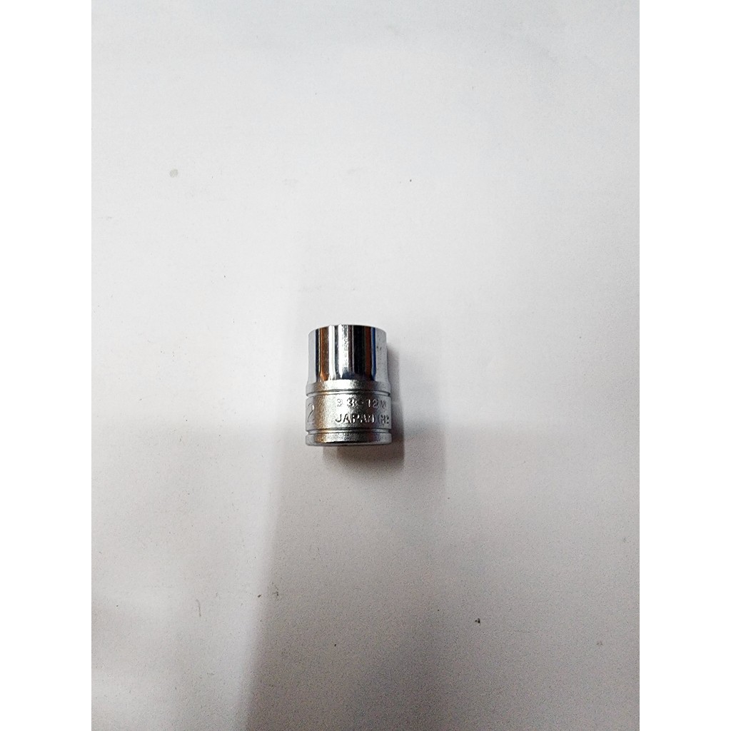 KTC 3/8" dr. Socket 12mm 12pt B3-12W Kunci Shock 12mm