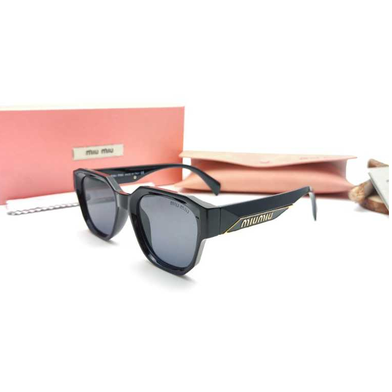 Kacamata Wanita / Kacamata Fashion Hitam MiuMiu 58061 Gratis Cairan and Laps
