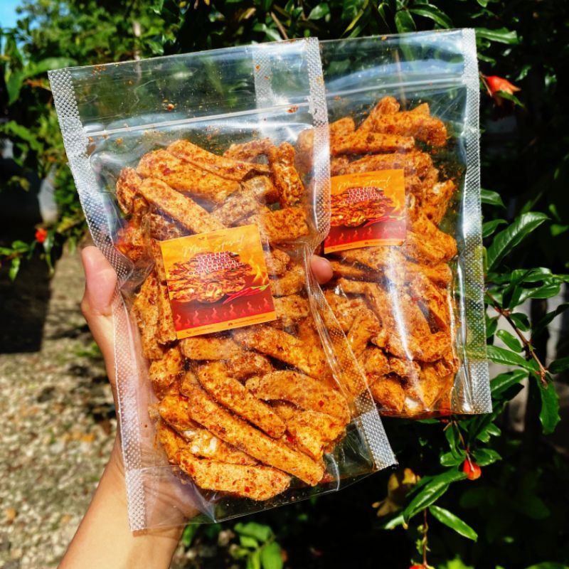 

BASRENG PEDAS DAUN JERUK 100GRAM/BASRENG ORIGINAL/BASRENG BUMBU MELIMPAH KEMASAN POUCH