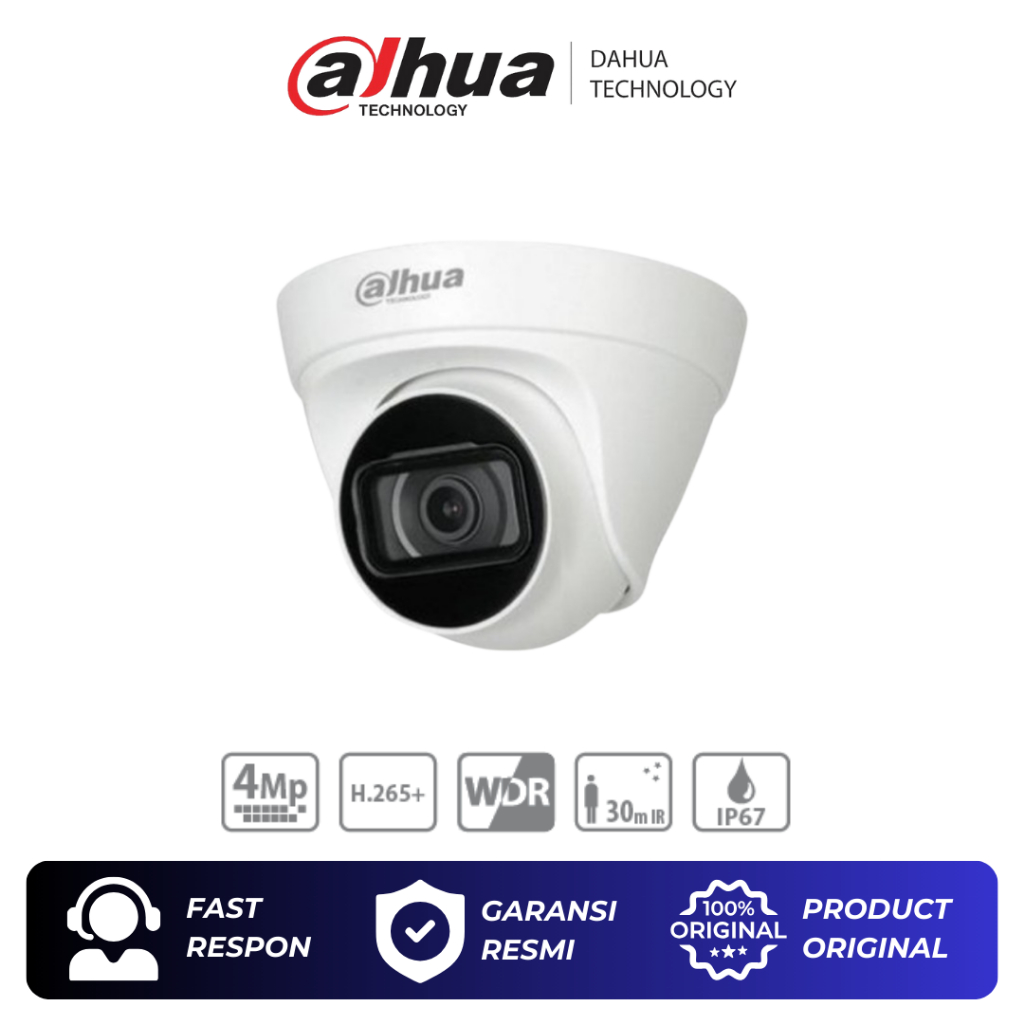 IP CAMERA IPC-HDW1431S1-A DAHUA IP KAMERA CCTV INDOOR 4MP AUDIO - ORIGINAL DAHUA