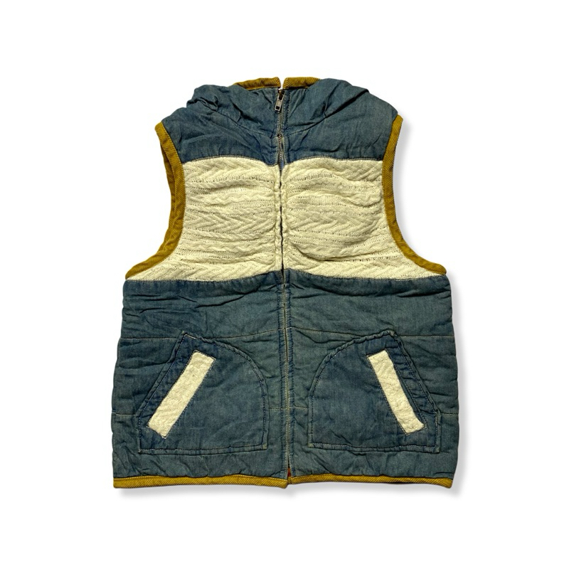 Petite Flute Rompi Vest Denim