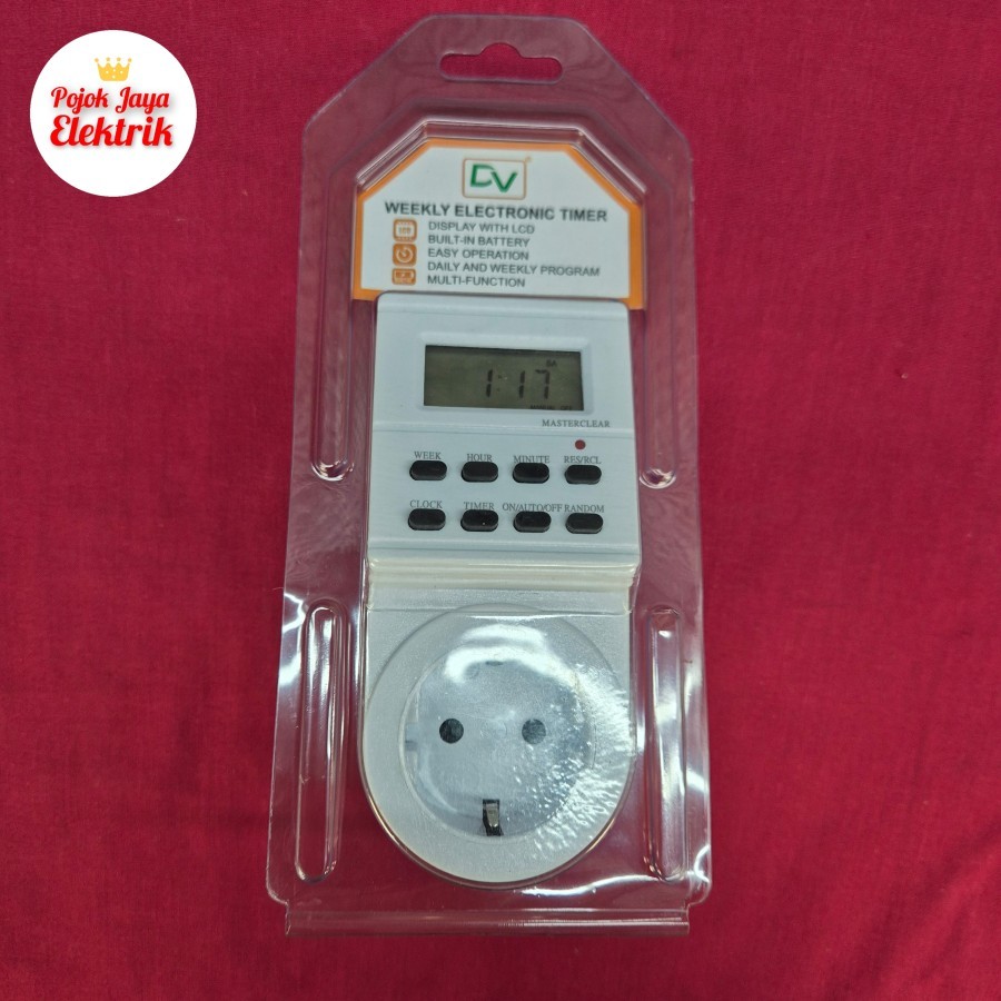 TS-ED1 Stop Kontak Weekly Timer Listrik Digital Programmable Otomatis 24 Jam High Quality DV