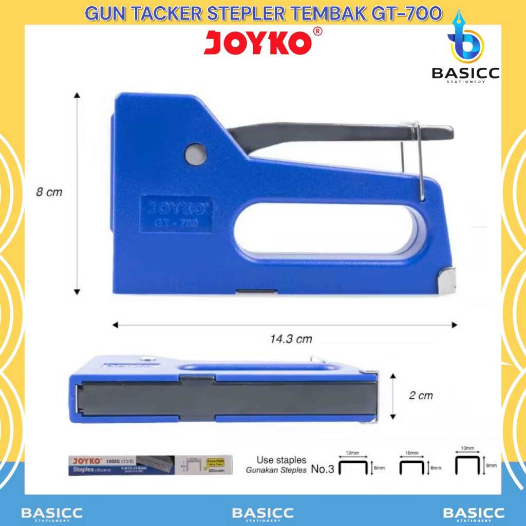 

Joyko Gun Tacker Stepler Tembak Joyko GT-700 | @ 1 Pcs