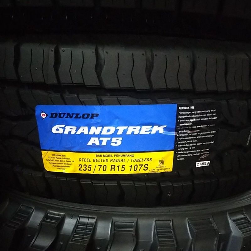 Ban mobil DUNLOP 235/70 R15 GRANDTREK AT5 *2025