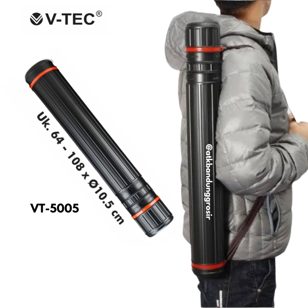 

Tabung Gambar V-Tec # VT – 5005 Ukuran 64 / Drafting Tube Vtec Diameter 10,5 cm 3 Sections –SHABG