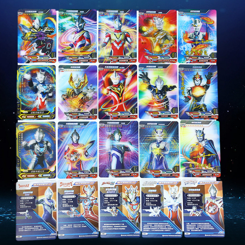 110pcs Mainan Kartu Ultraman Orb Gold Ultra Rare Card Kartu Langka Ultraman