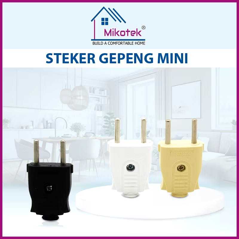 STEKER GEPENG MIKOTEK ORIGINAL
