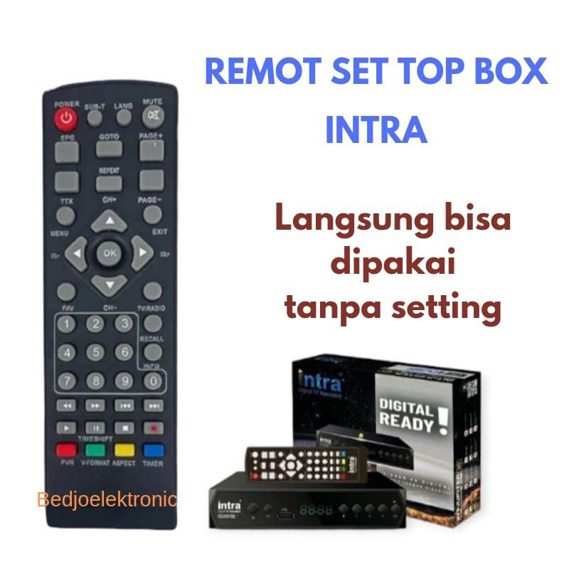 REMOTE SET TOP BOX INTRA JUPITER DVBT2