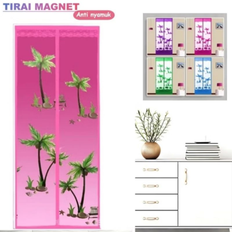 Tirai Magnet Anti Nyamuk Tirai Pintu Magnet Tirai Magnet Anti Sobek Bahan Plastik