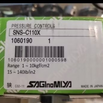 Saginomiya Pressure Switch SNS C-110X