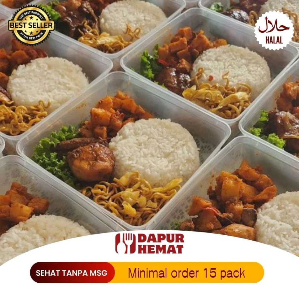 

Dapur Hemat - Paket Nasi Thinwall Ayam Kecap Manis Enak Sehat Tanpa MSG/Halal/Higenis Makanan