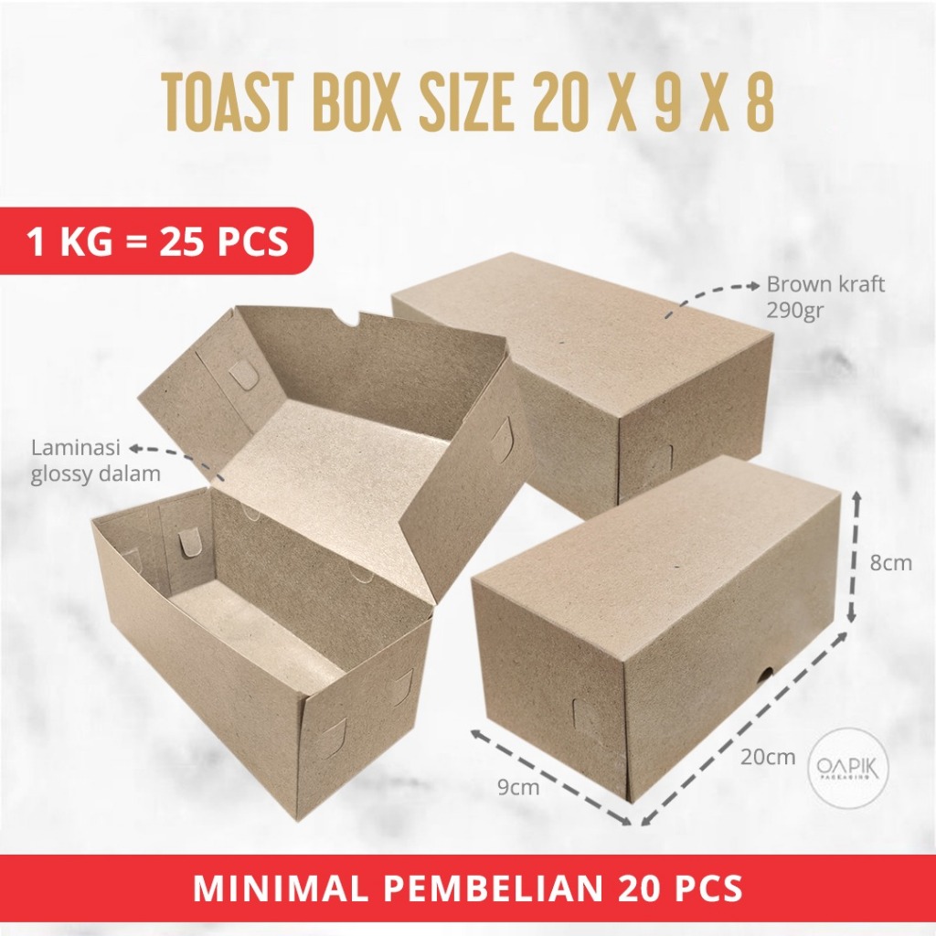 ROTI BAKAR BOX/ TOAST BOX/ BOMBOLONI BOX  KEMASAN ROTI