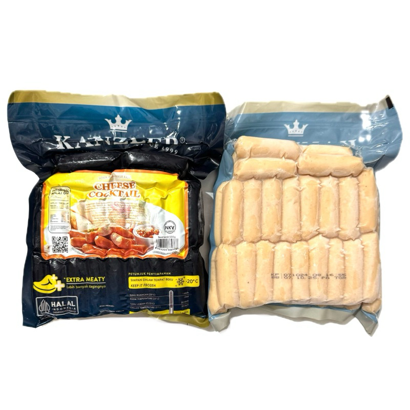 

Kanzler Sosis Ayam Cheese Cocktail 500g