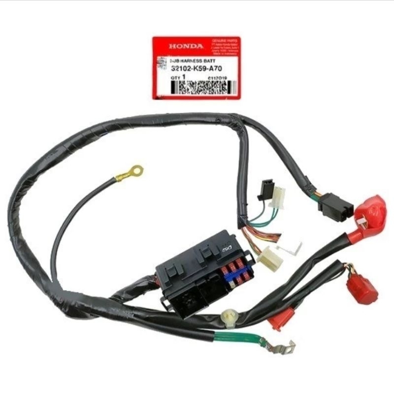 32102-K59-A70 SUB HARNESS BATTERY Kabel baterai aki Vario 125 2018-2021 Vario 150 2018-2022 original