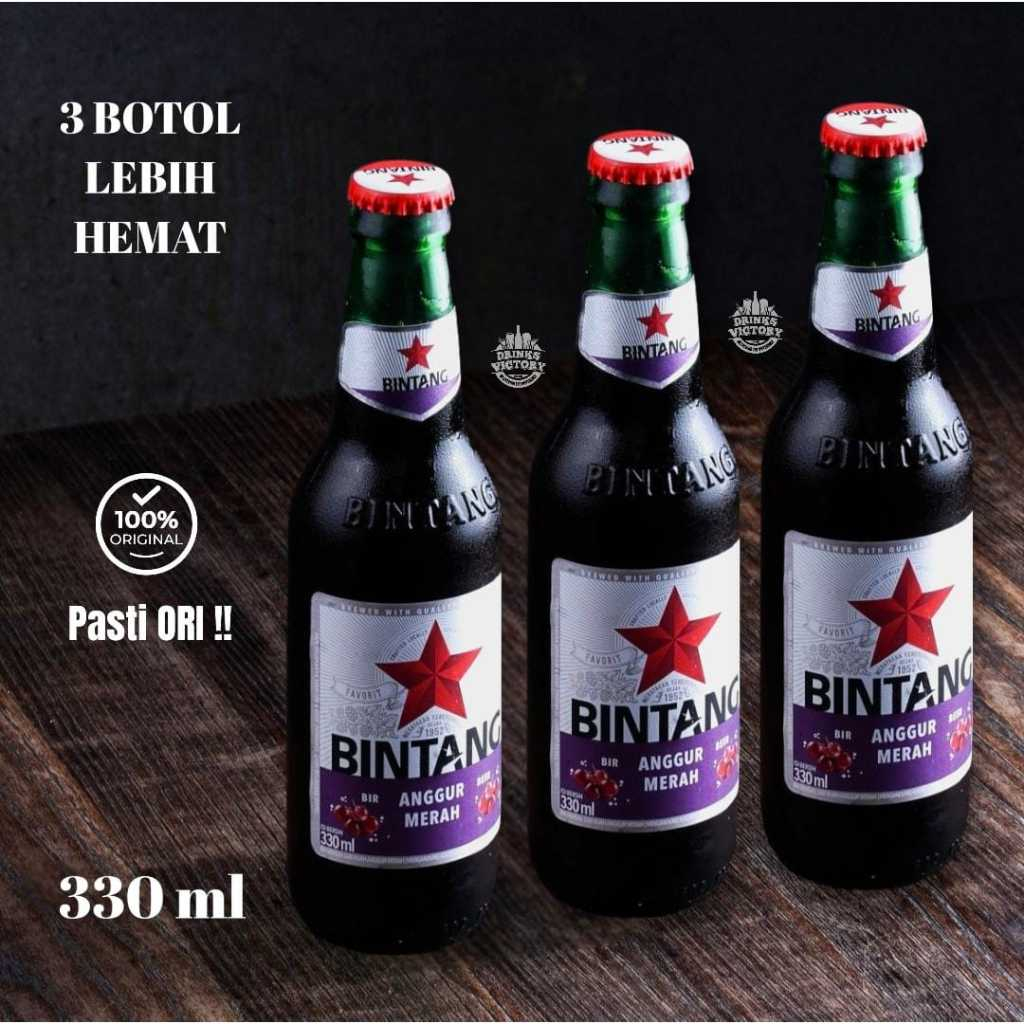 

Paket Hemat 3 Pcs !! Biiiir Bintaaang Angg Merah - 330 ml