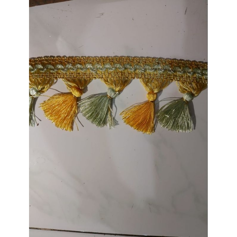 renda gorden/rumbai gorden/hiasan gorden/aksesoris gorden/rumbai benang