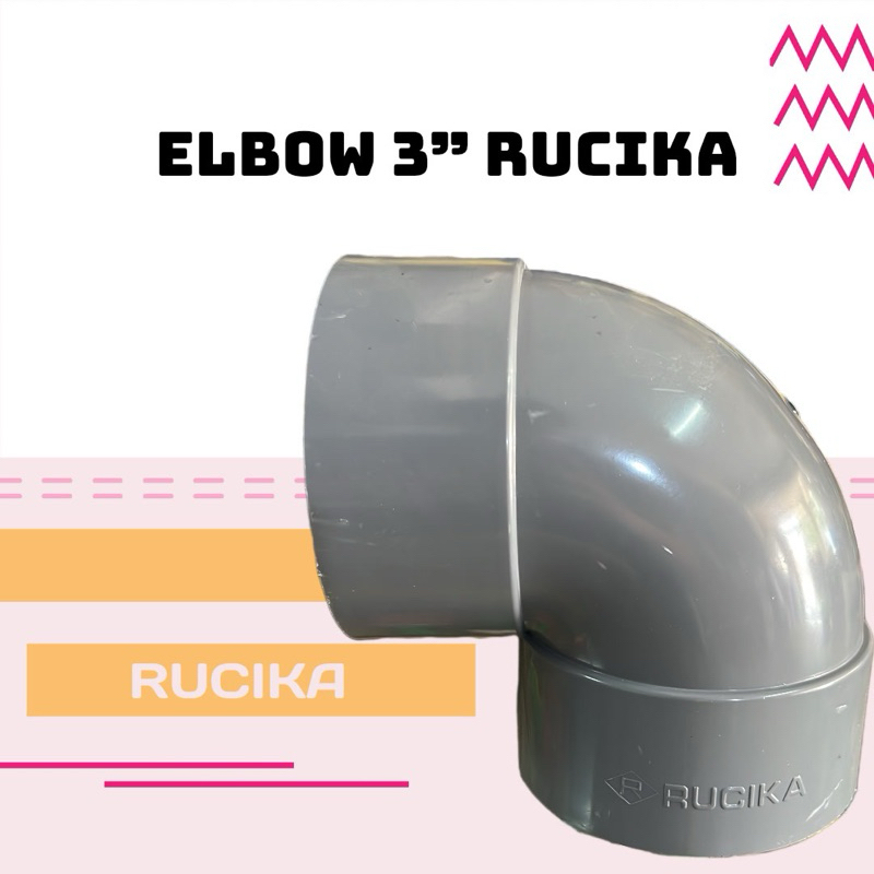 Elbow Knee 3 Inch Rucika D Keni Elbow 3” Rucika