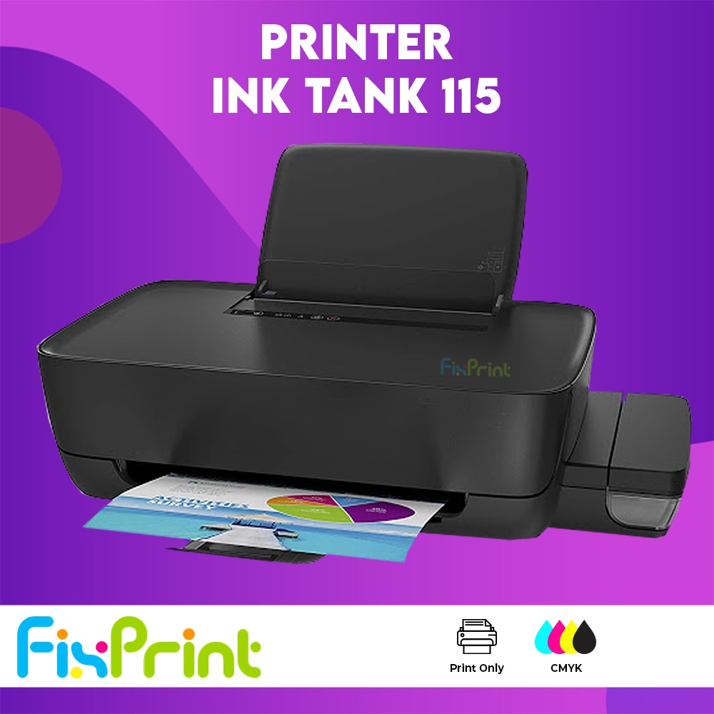 FixPrint Printer Ink Tank HP 115 Infus With Tinta GT51 / GT53 Black GT52 Color