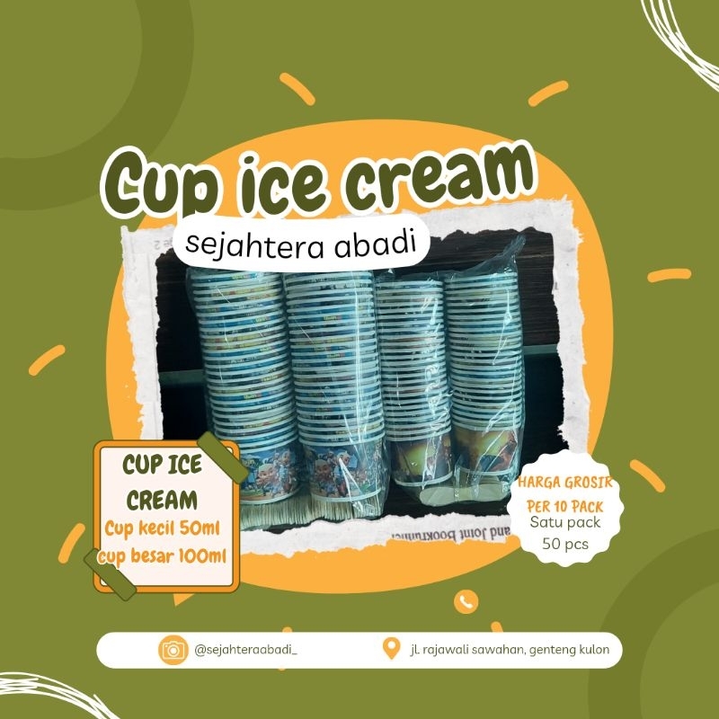 cup ice cream | cup uce cream kecil | cup ice cream besar | cup kertas