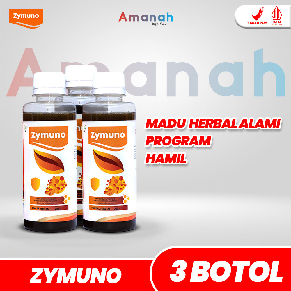Zymuno - Paket 3 Botol Madu Herbal Solusi Untuk Promil Asli Original Ori