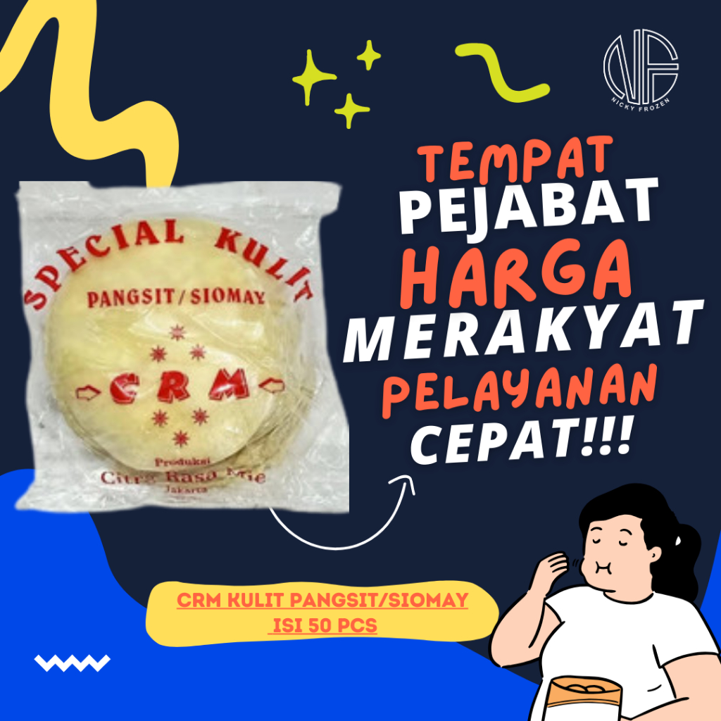 

CRM KULIT PANGSIT/SIOMAY ISI 50 PCS
