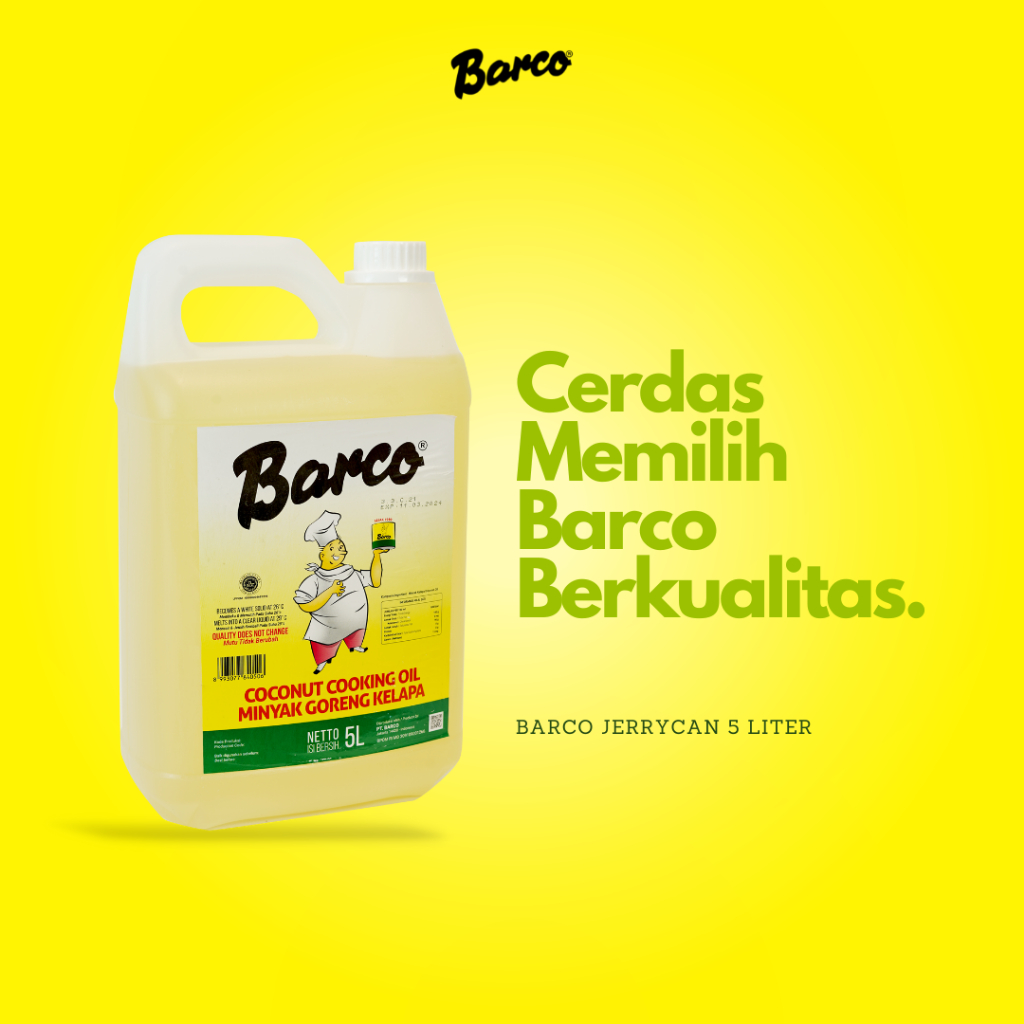 

Barco Minyak Goreng kelapa 5 Ltr - Jerrycan/Jerigen 5 Liter