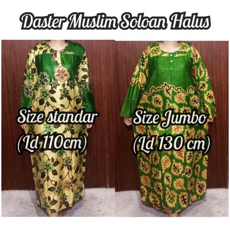 ( LD 110cm, 120cm, 130cm ) Long Dress Muslim Lengan panjang jumbo ld 120 cm Daster muslim jumbo dast