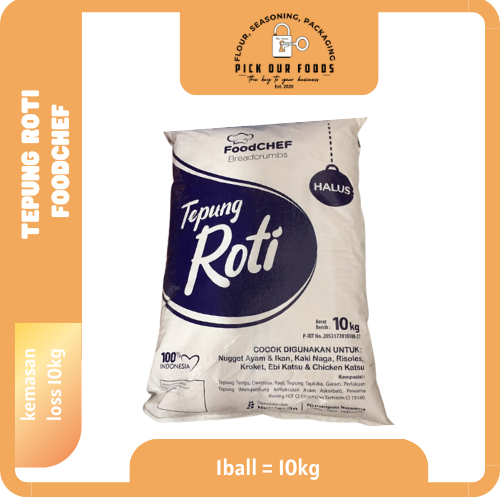 

Tepung Roti 10kg | Tepung Panir Foodchef | Tepung Roti 1 ball