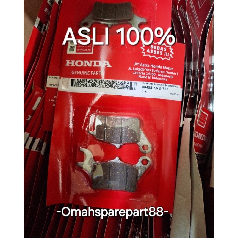 kampas rem cakram depan beat scoop vario asli ahm