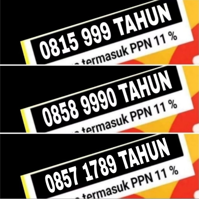 NOMOR CANTIK INDOSAT SERI TAHUN