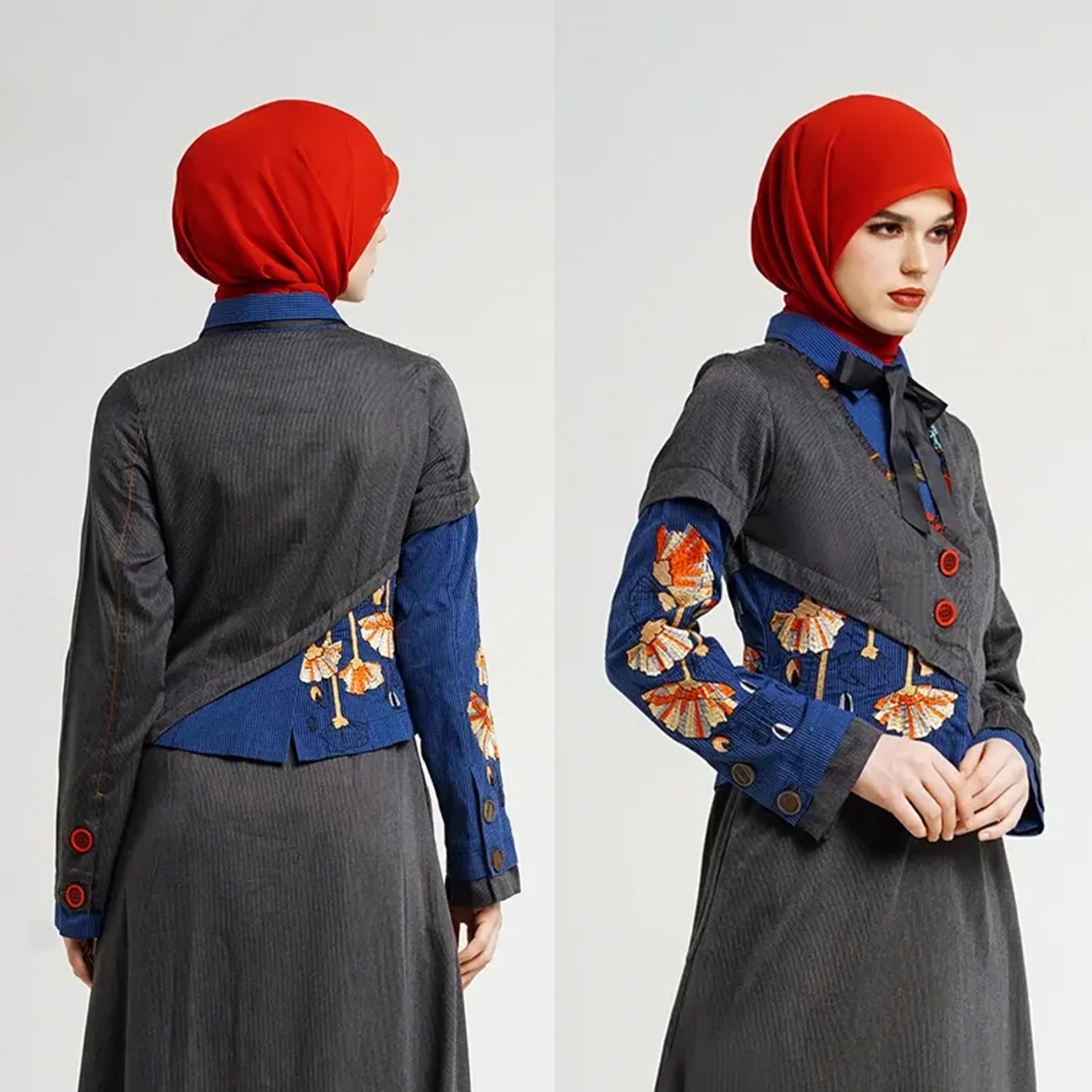 [UFA Fashion] TUNEECA Gamis Marrcia Lynn, TUNEECA T-1124008, Gamis elegan modern, Baju lebaran keren