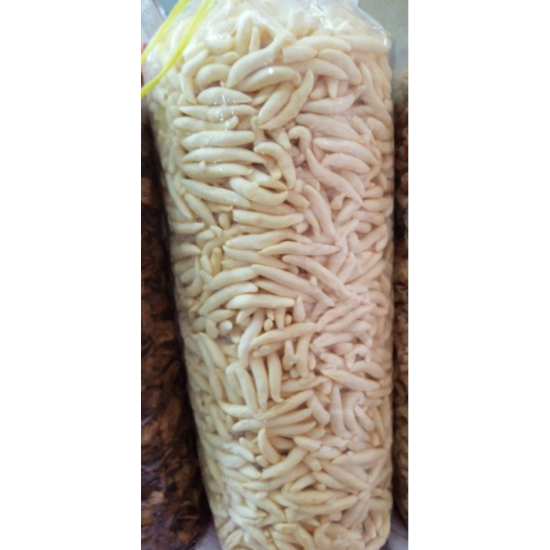

cendol telur, rasa asin gurih renyah 1bal isi 1kg lebih 8ons
