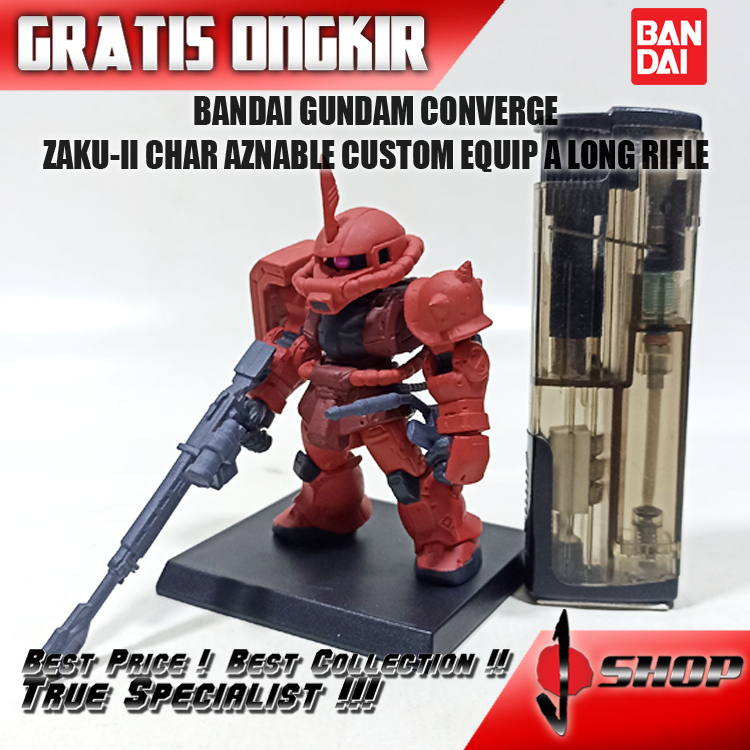 BANDAI GUNDAM CONVERGE ZAKU-II CHAR AZNABLE CUSTOM EQUIP A LONG RI-FLE GCPN280