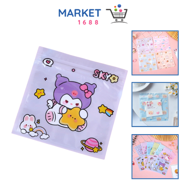 Market1688 Plastik Ziplok Plastik Kemasan Permen Kue Serbaguna Plastik Kemasan Mini 13.5cm  Plastik 
