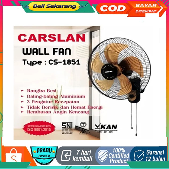 Beli Sekarang KAS Ransel RS-1851 Type CS-1851  KIPAS 18INC DINDING PROMO