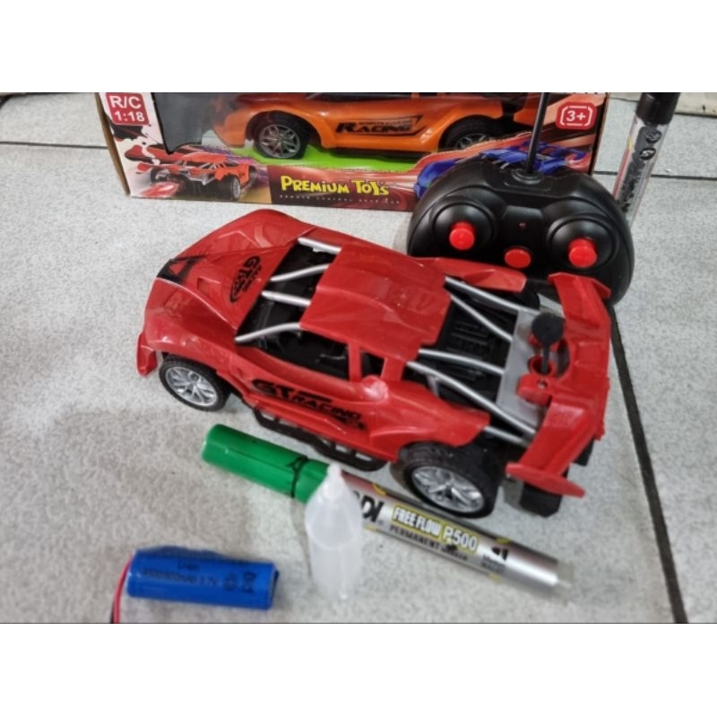MAINAN RC MOBIL REMOTE GT RACING CAR SPRAY