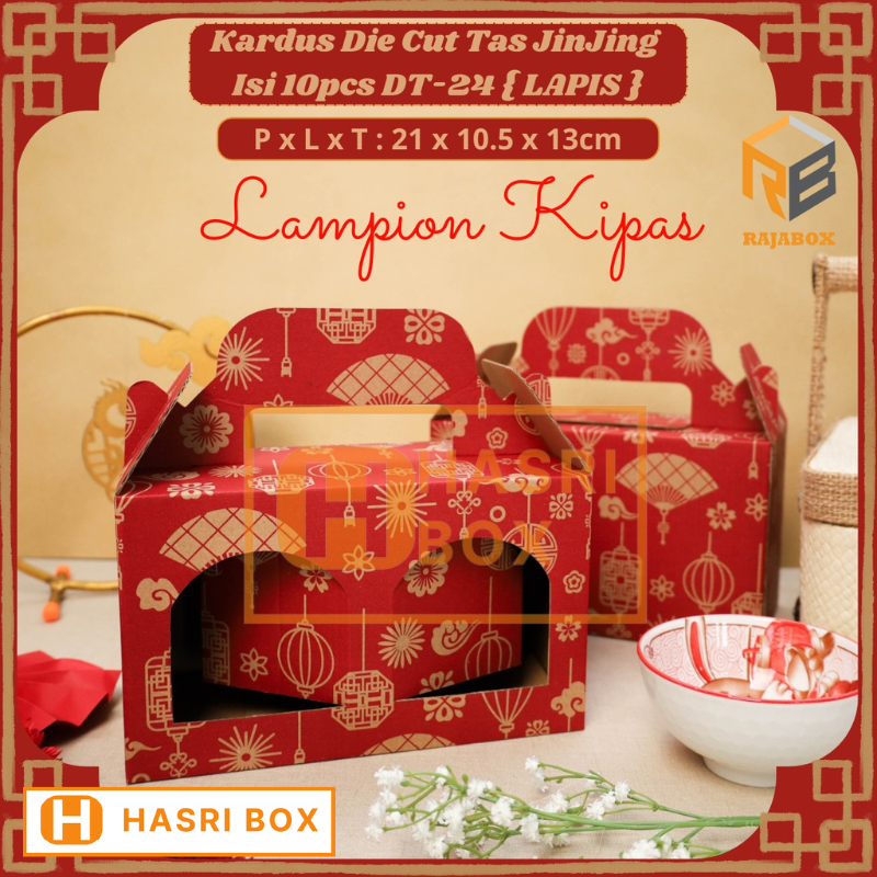 

( 10pcs ) Dus Jinjing Toples Jar 600ml Isi 2 Imlek Box Toples Tabung Packaging Hampers Parcel Sincia