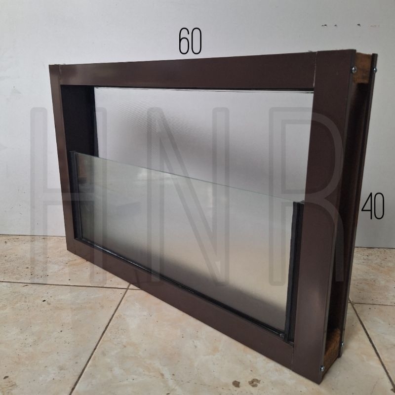 Boven Kaca Zigzag 60x40 (gratis packing kayu)