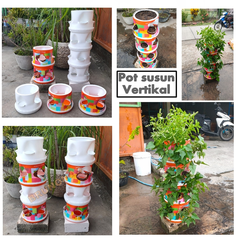 PSV - Pot Susun Vertikal 5Kg - Media Tanah Vertikultur