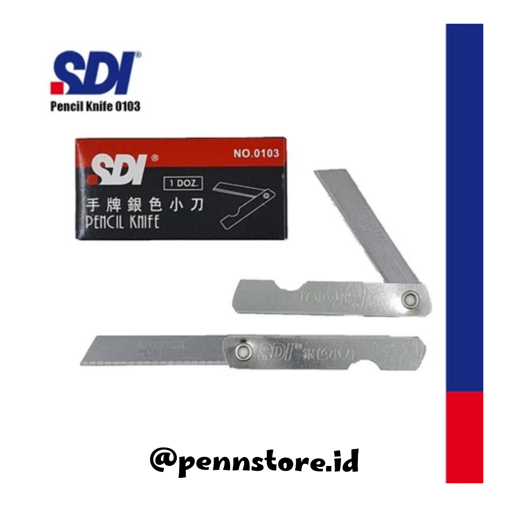 

(Ecer = 1 biji) Cutter Lipat SDI - Pemes Besi Silet Lipat Kecil dan Tajam